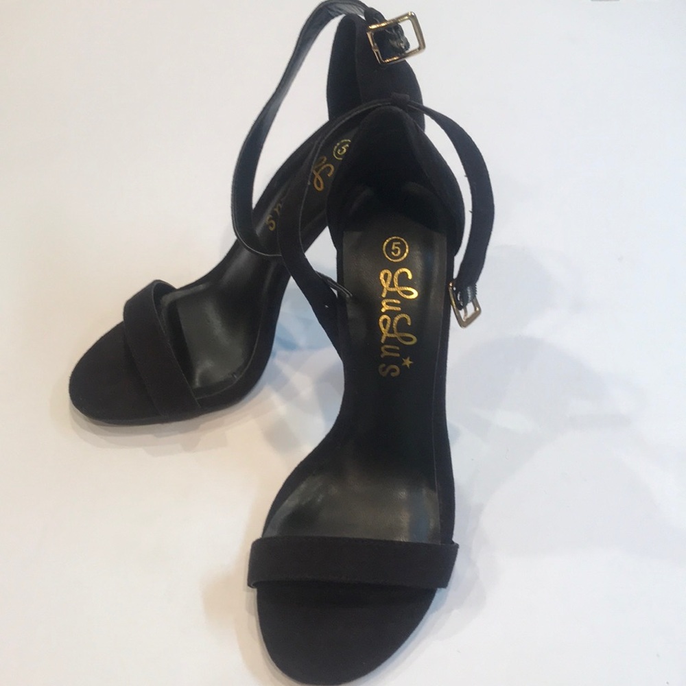 Lulus Suede Ankle Heels